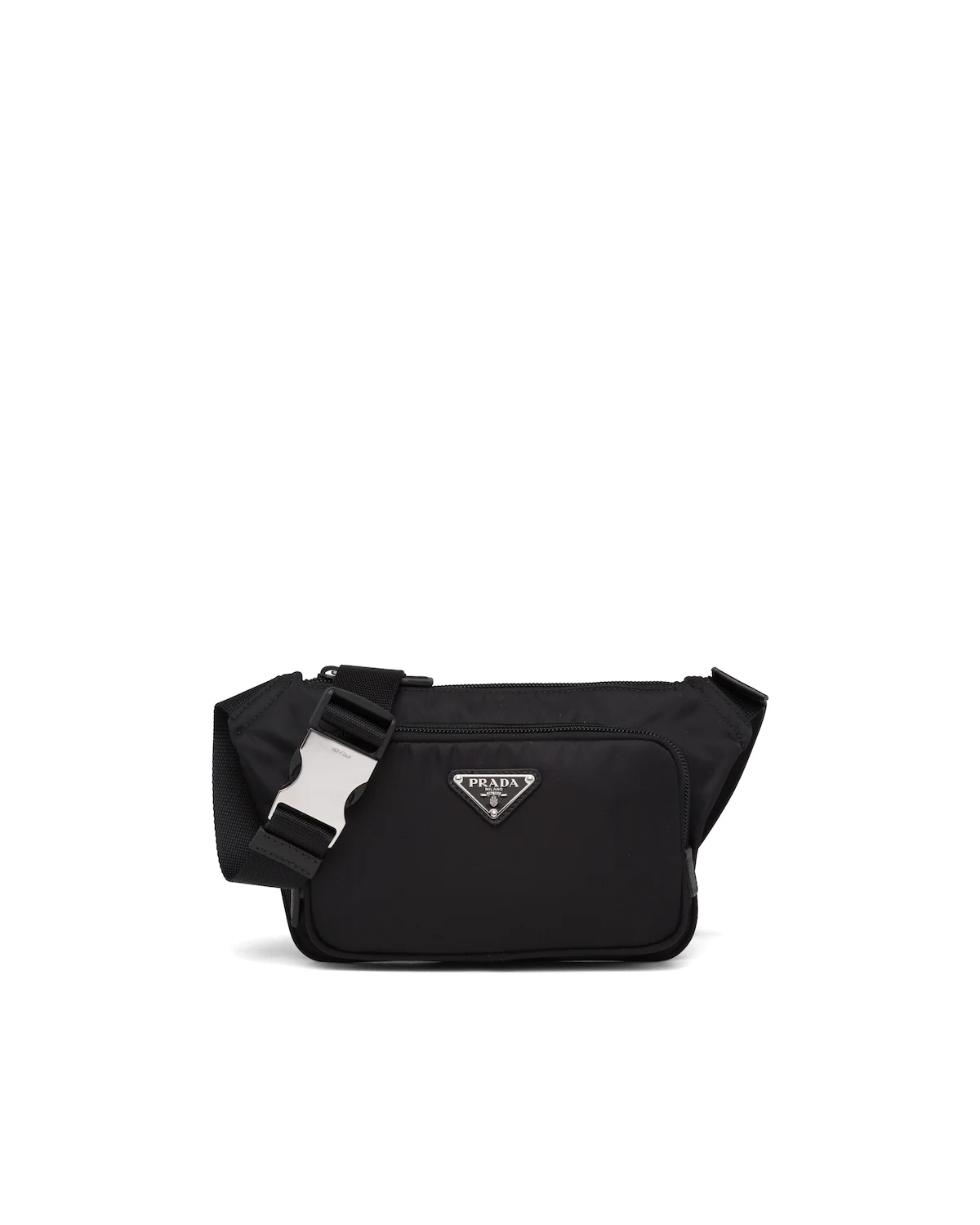 Re-Nylon and Saffiano leather shoulder bag - 1