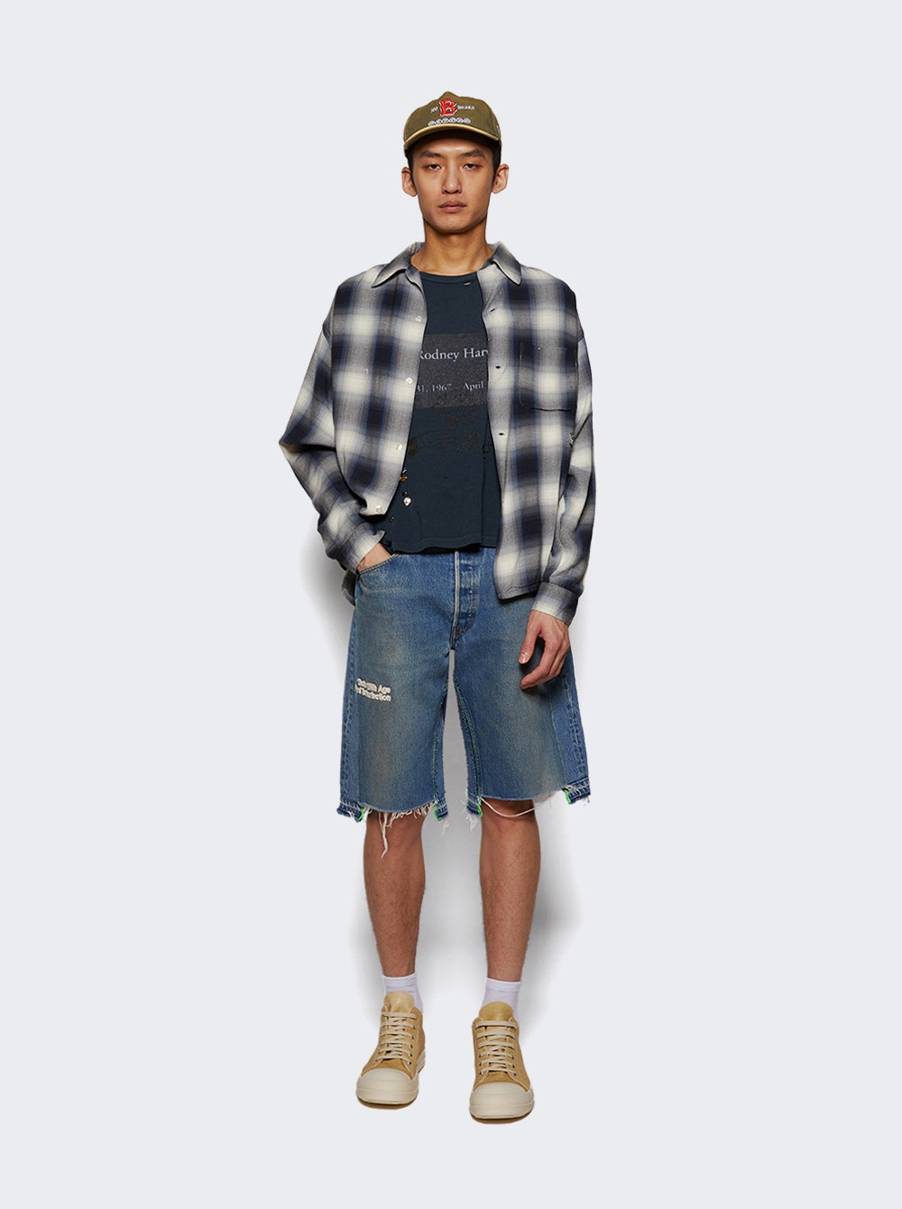 Long Sleeve Check Shirt Navy - 5