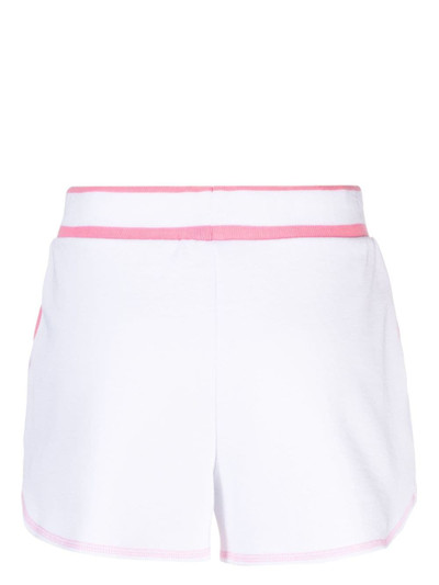 Moschino logo-print cotton track shorts outlook