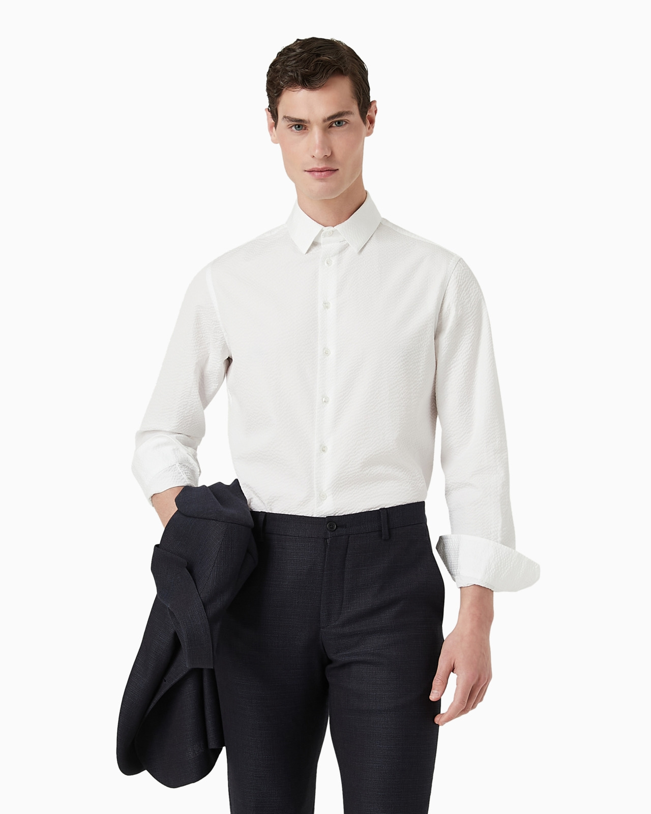 Regular-fit cotton-seersucker shirt - 5