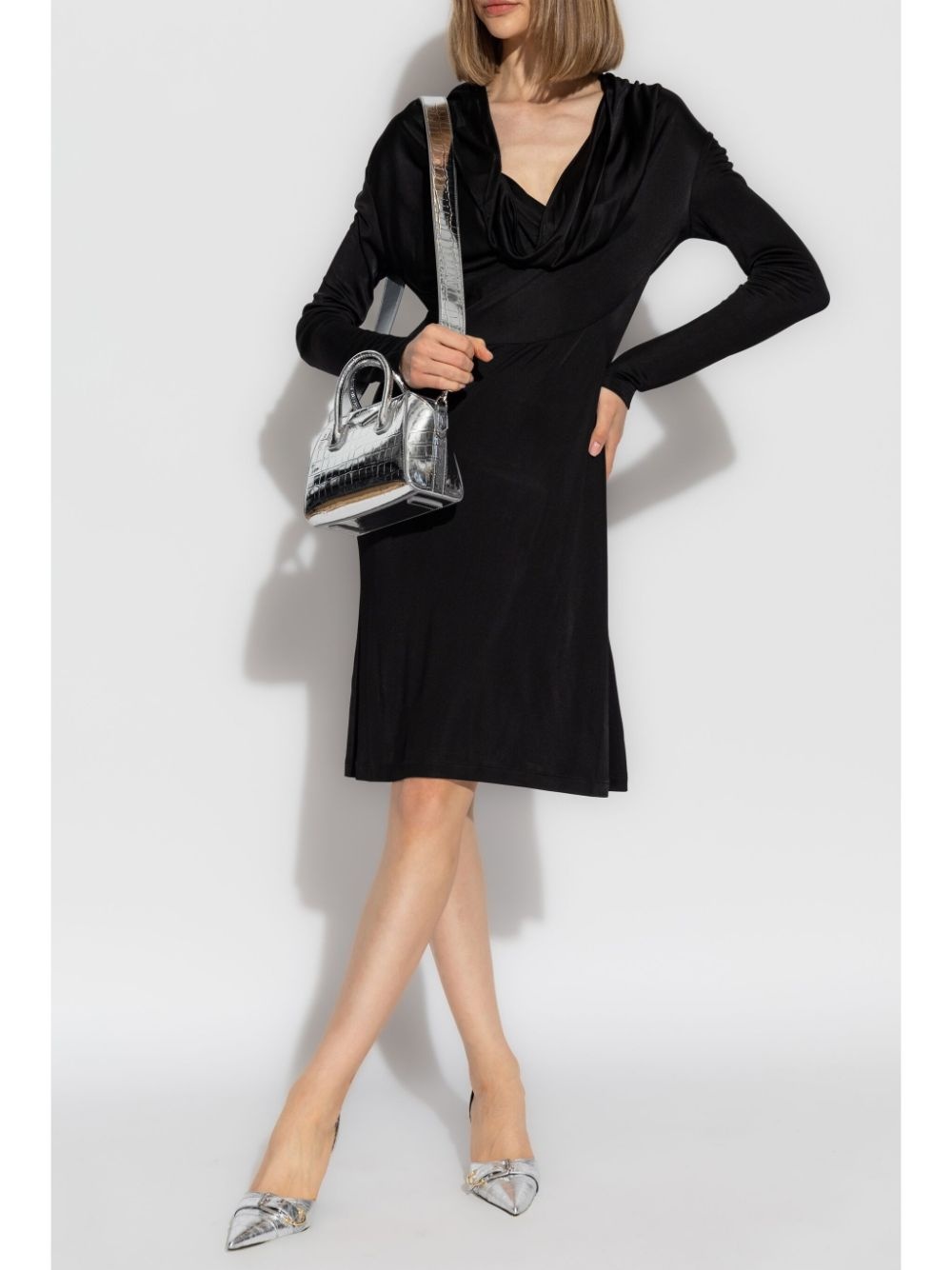 cowl-neck dress - 2