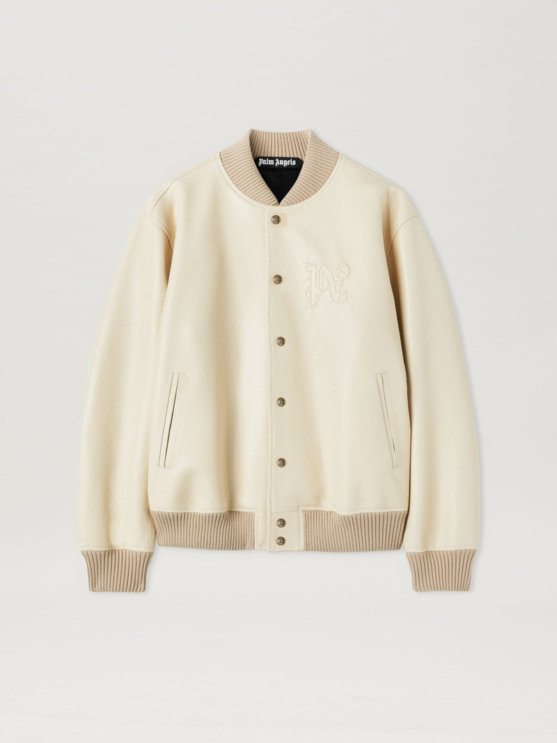Monogram Leather Bomber 1