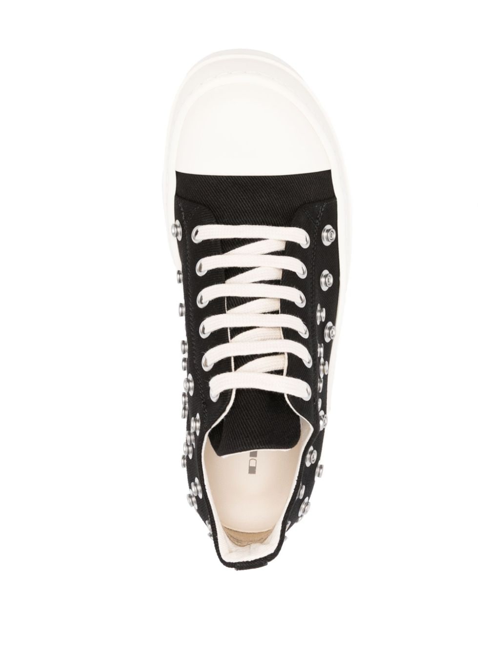 stud-embellished lace-up sneakers - 4