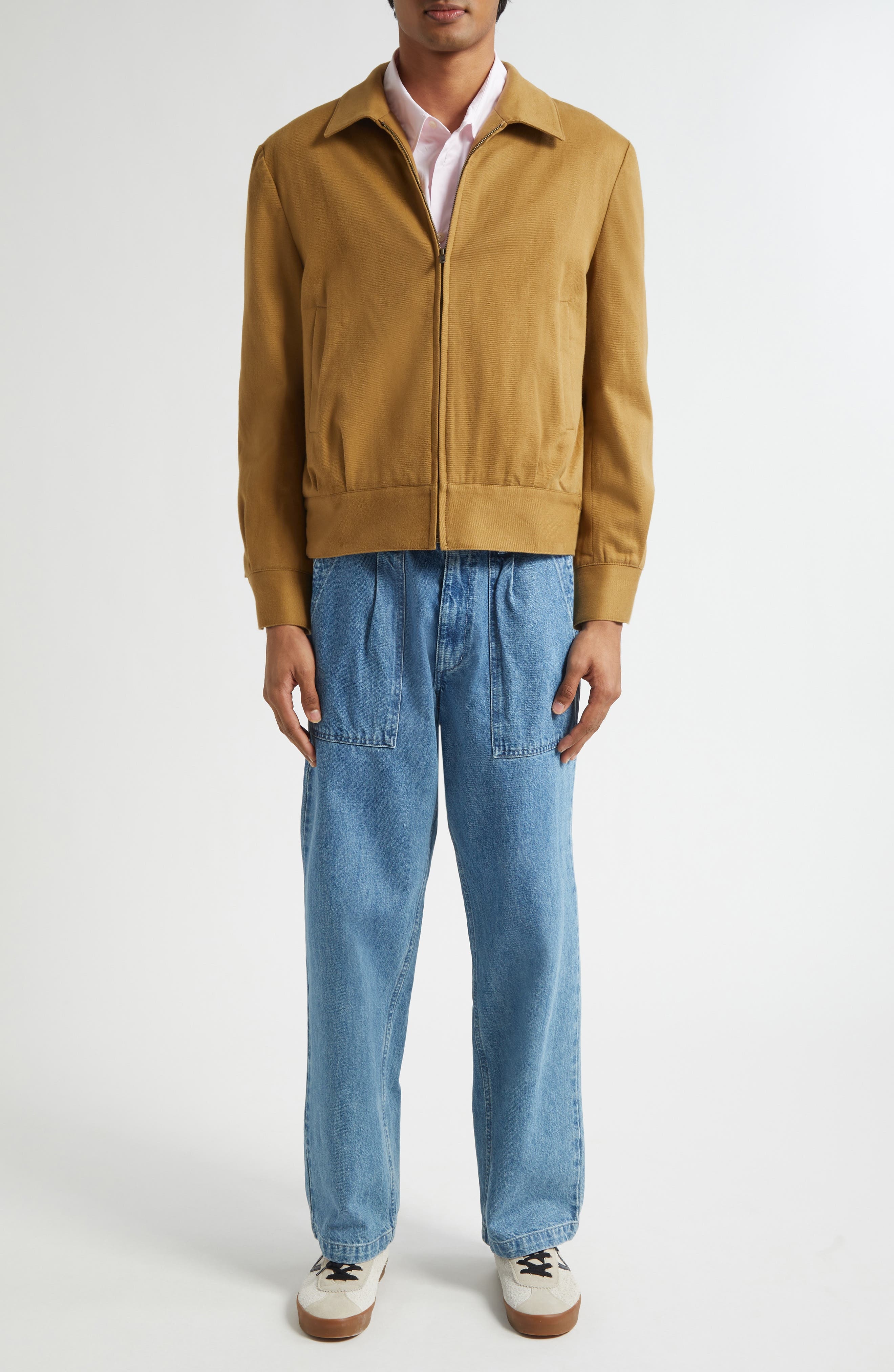 Noah Pleated Denim Fatigue Pants in Indigo at Nordstrom - 2