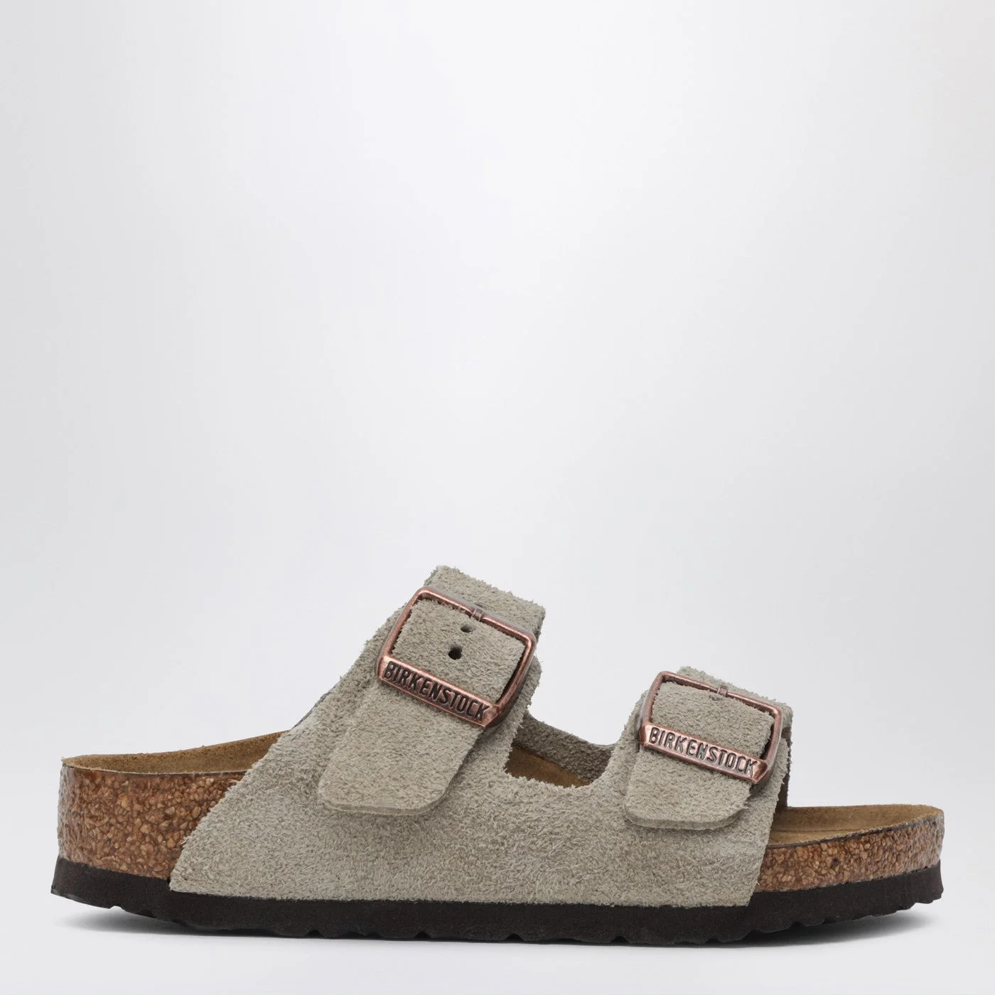 Taupe suede Arizona slide - 1