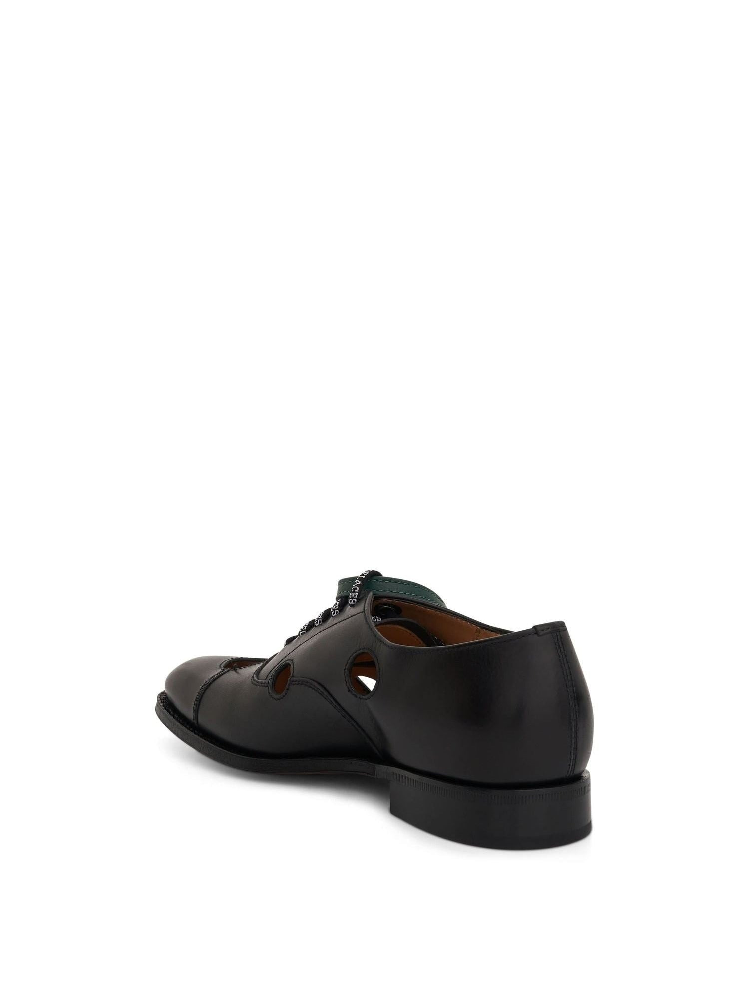 Off-White x Church's Consul Shoe in Black/Green - 3
