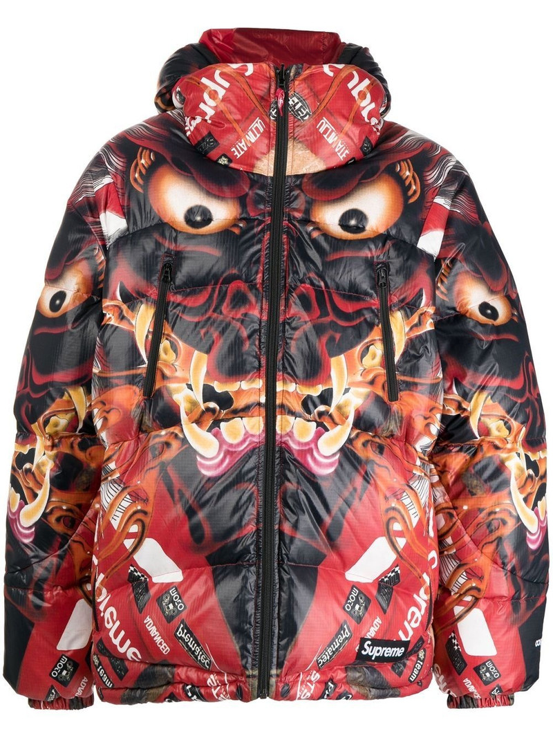 graphic-print puffer jacket - 1