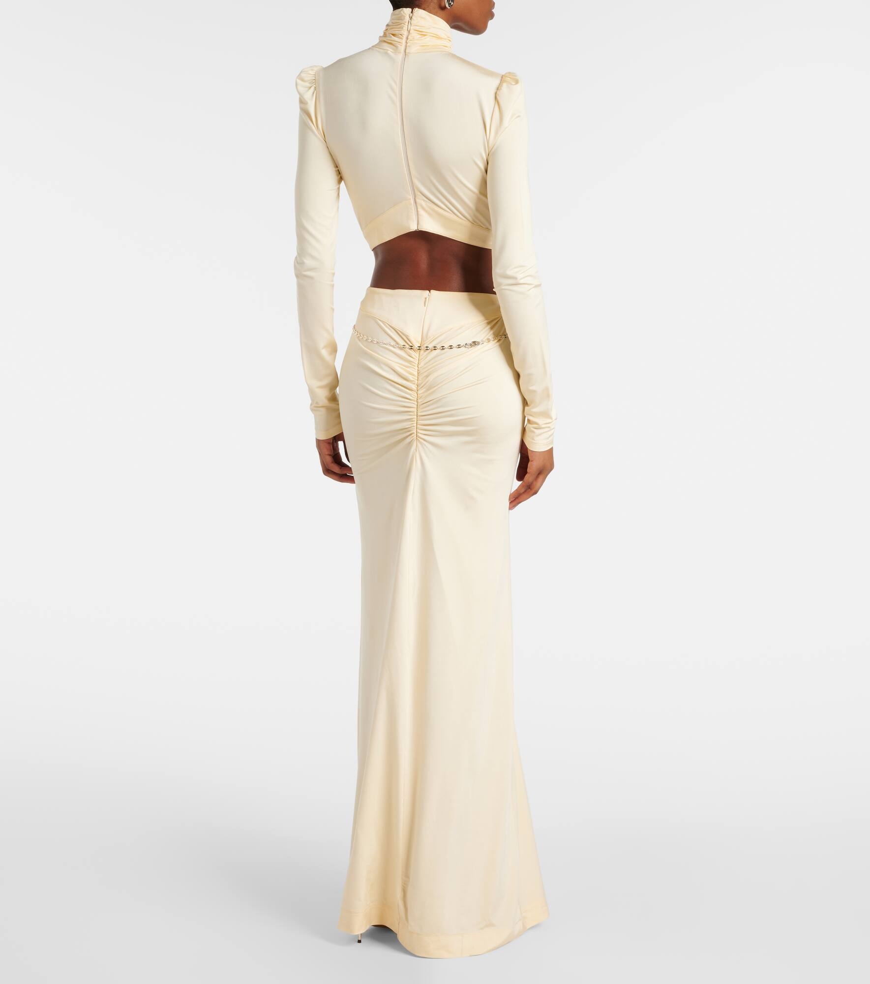 Embellished gathered gown - 3