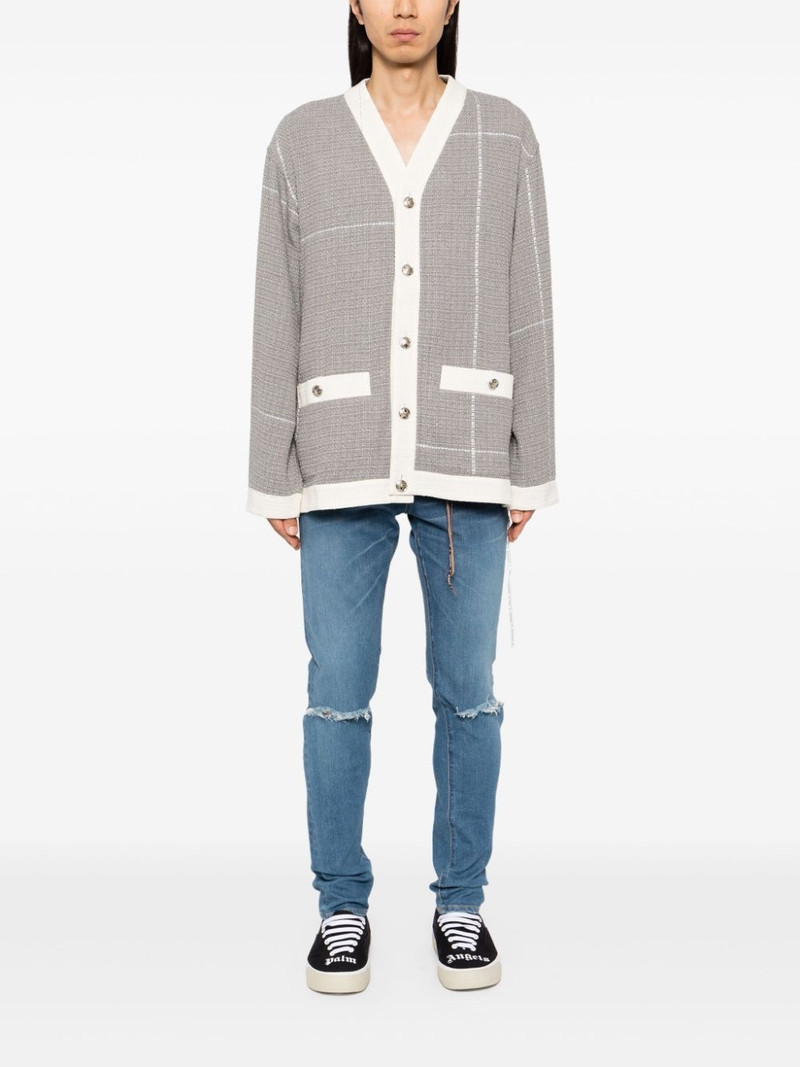 MASTERMIND WORLD embossed button cardigan outlook