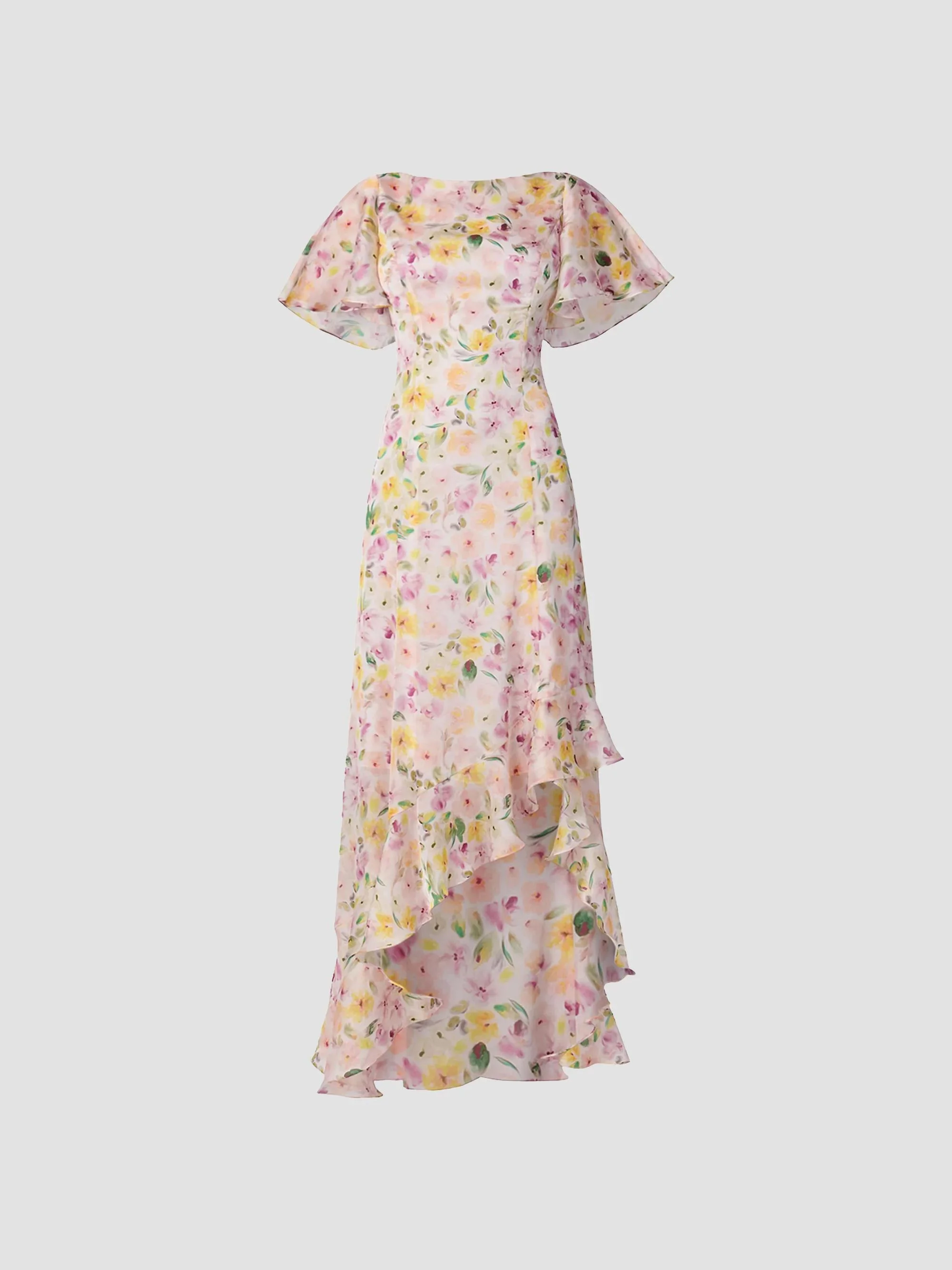 Women's Chauncey Floral Chiffon Maxi Dress - Ivory Multi - 1