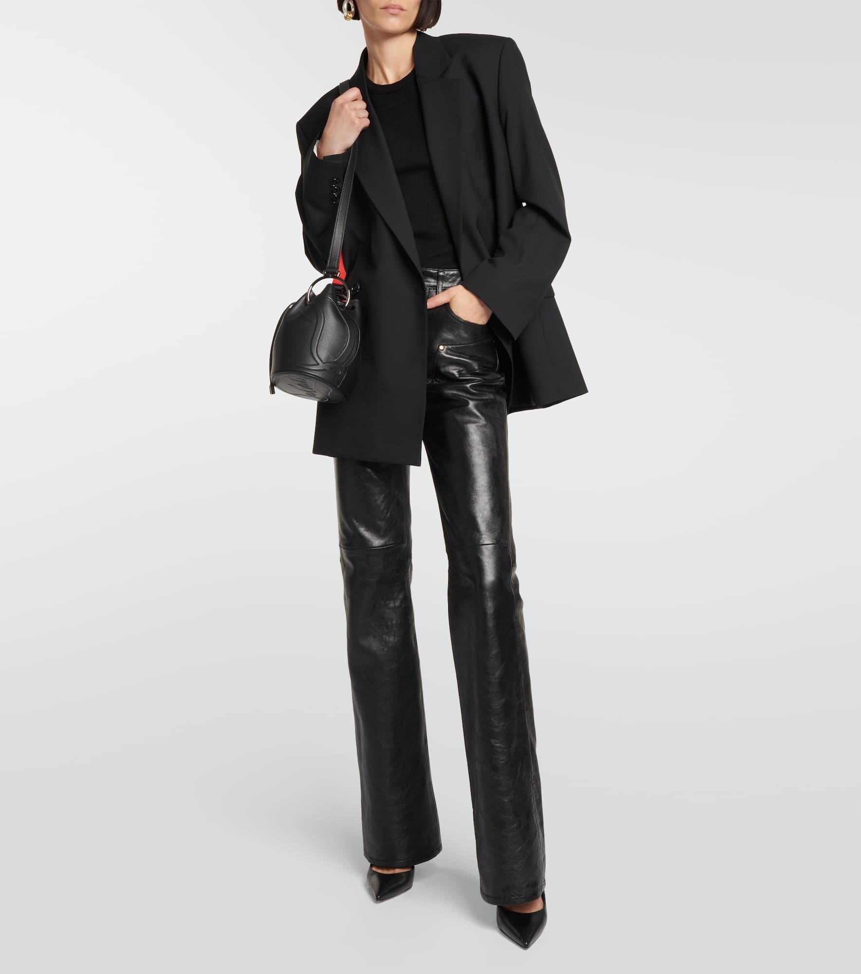 By My Side leather bucket bag - 5