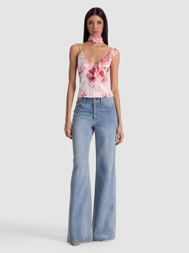 ZELDA RUFFLE TANK WITH SCARF 3