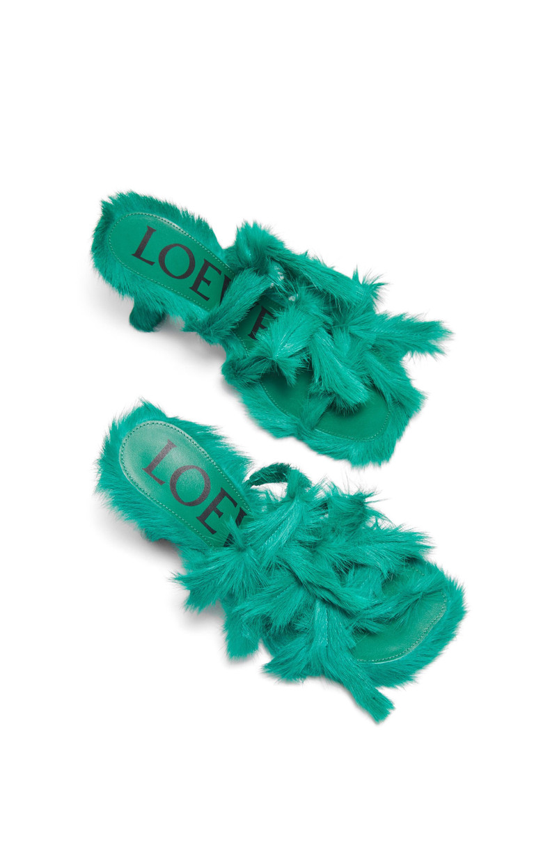 Petal sandal in hairy calfskin 4