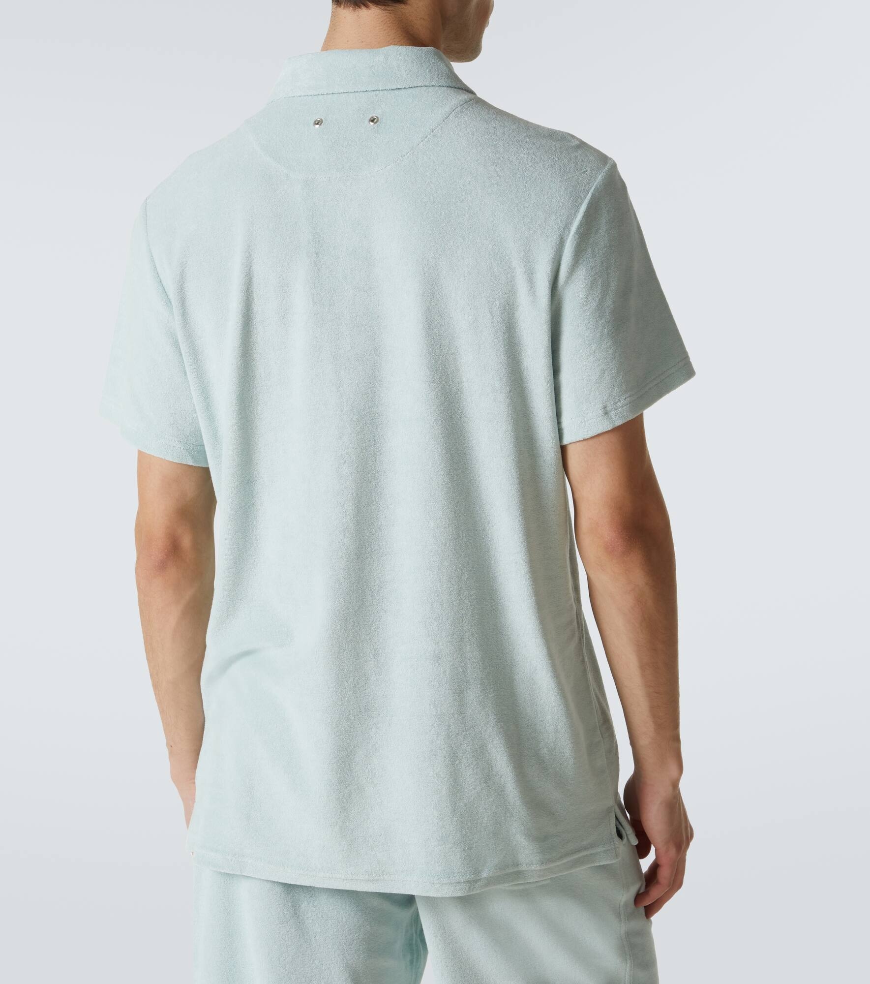 Charli cotton-blend terry bowling shirt - 4