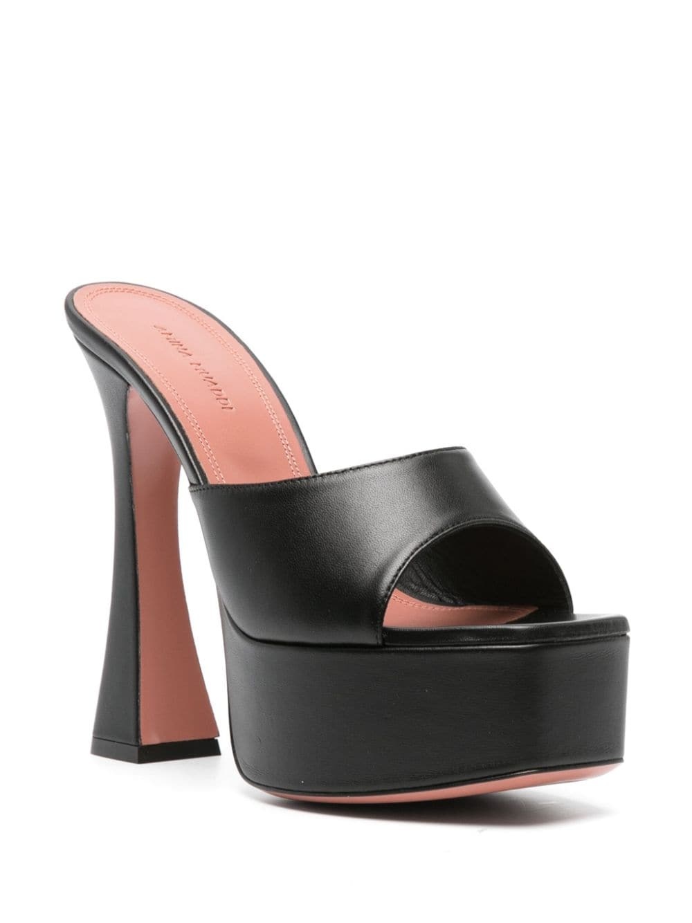 Dalida 140mm leather platform mules - 2