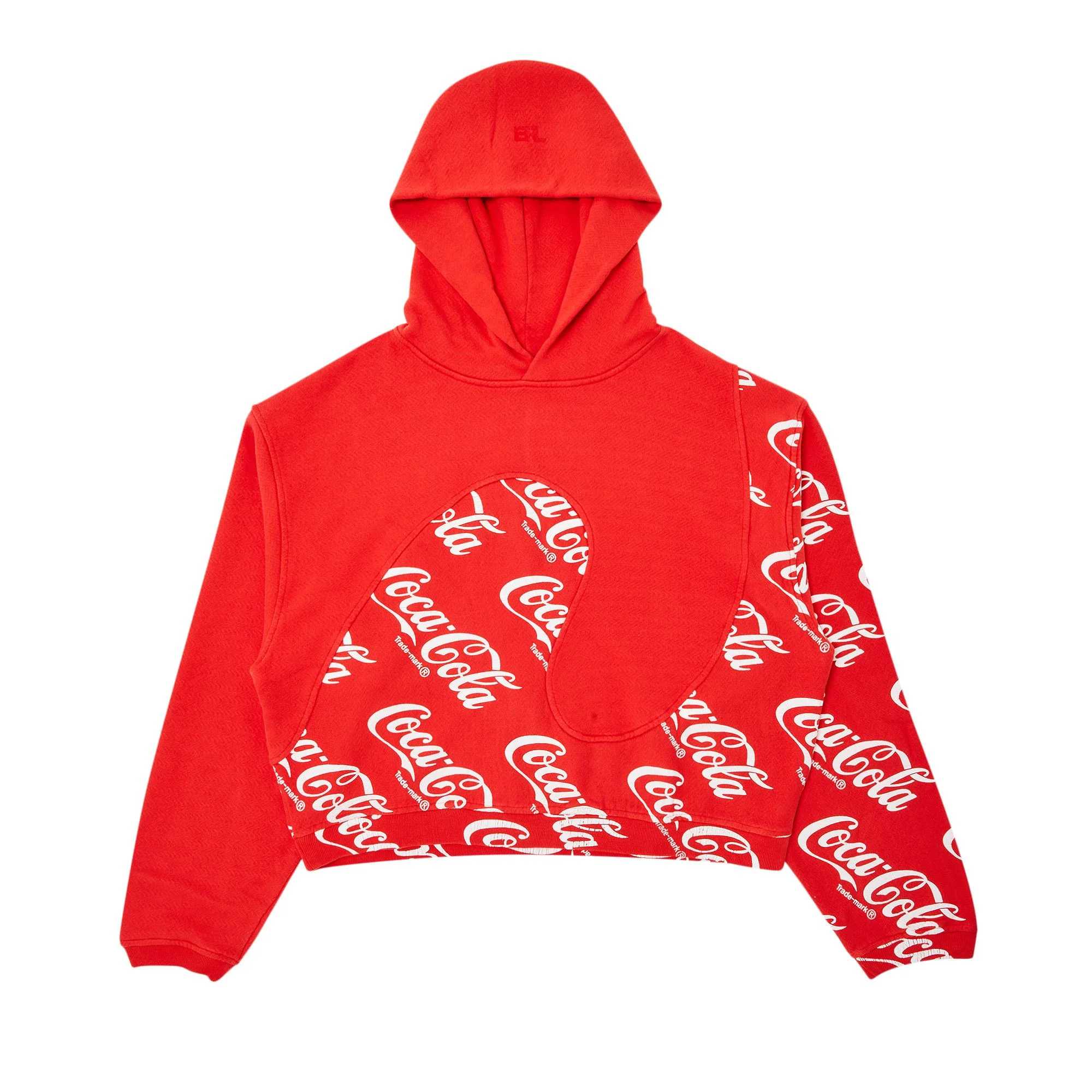 ERL Coca Cola Swirl Hoodie 'Red' - 1