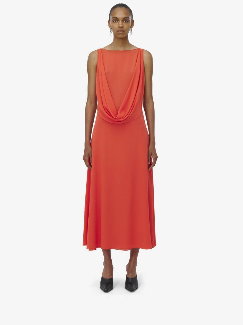 Draped Midi Dress - 2
