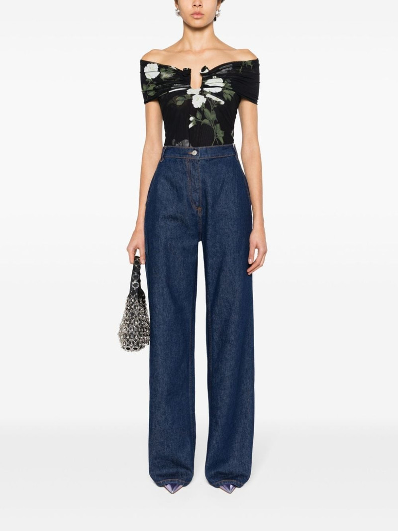 MAGDA BUTRYM off-shoulder cropped blouse outlook
