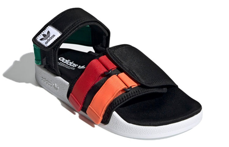 adidas Adilette Sandal 4.0 'Black Scarlet True Orange' GZ8827 3