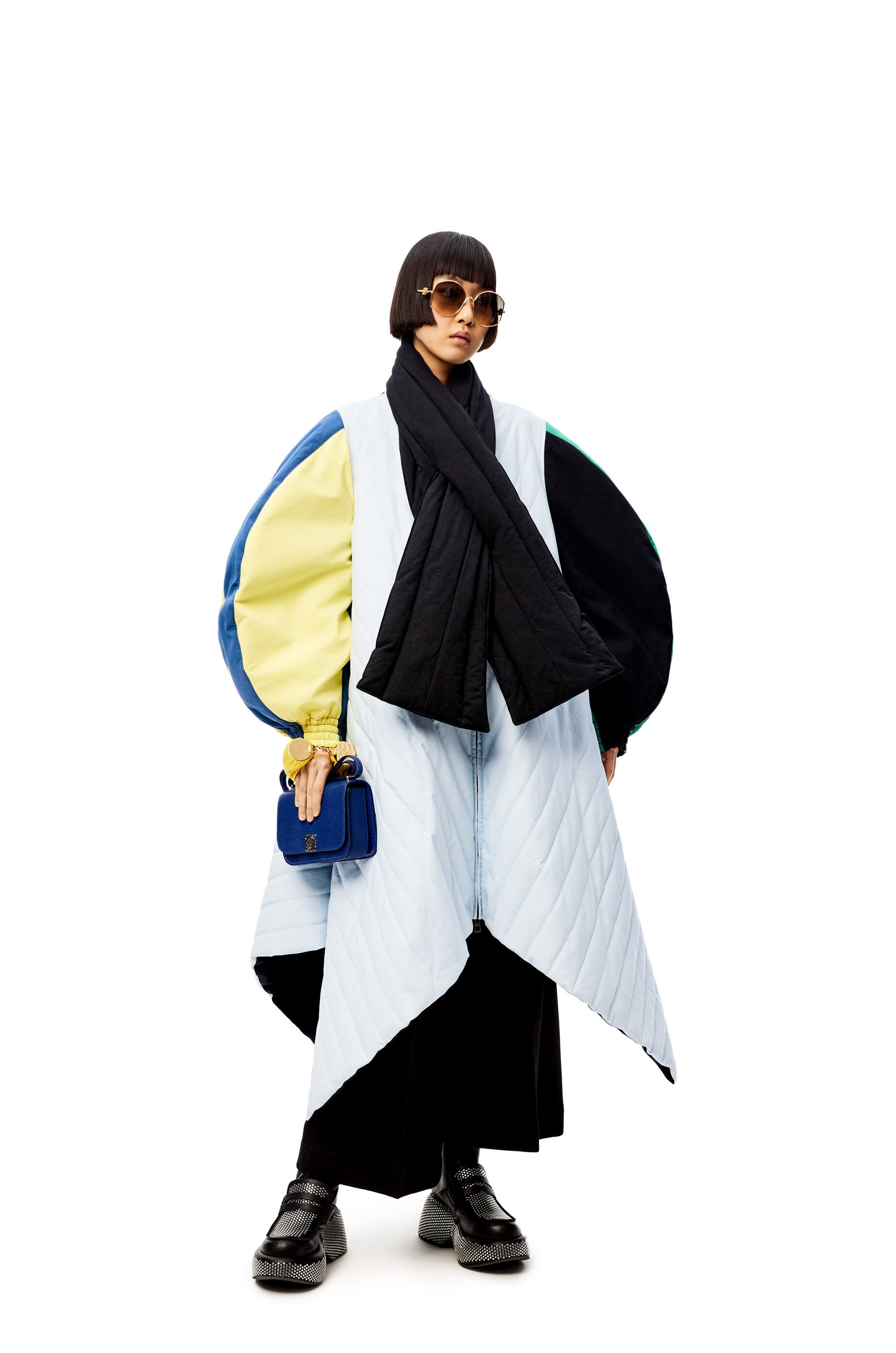 Circular sleeve parka in cotton - 2