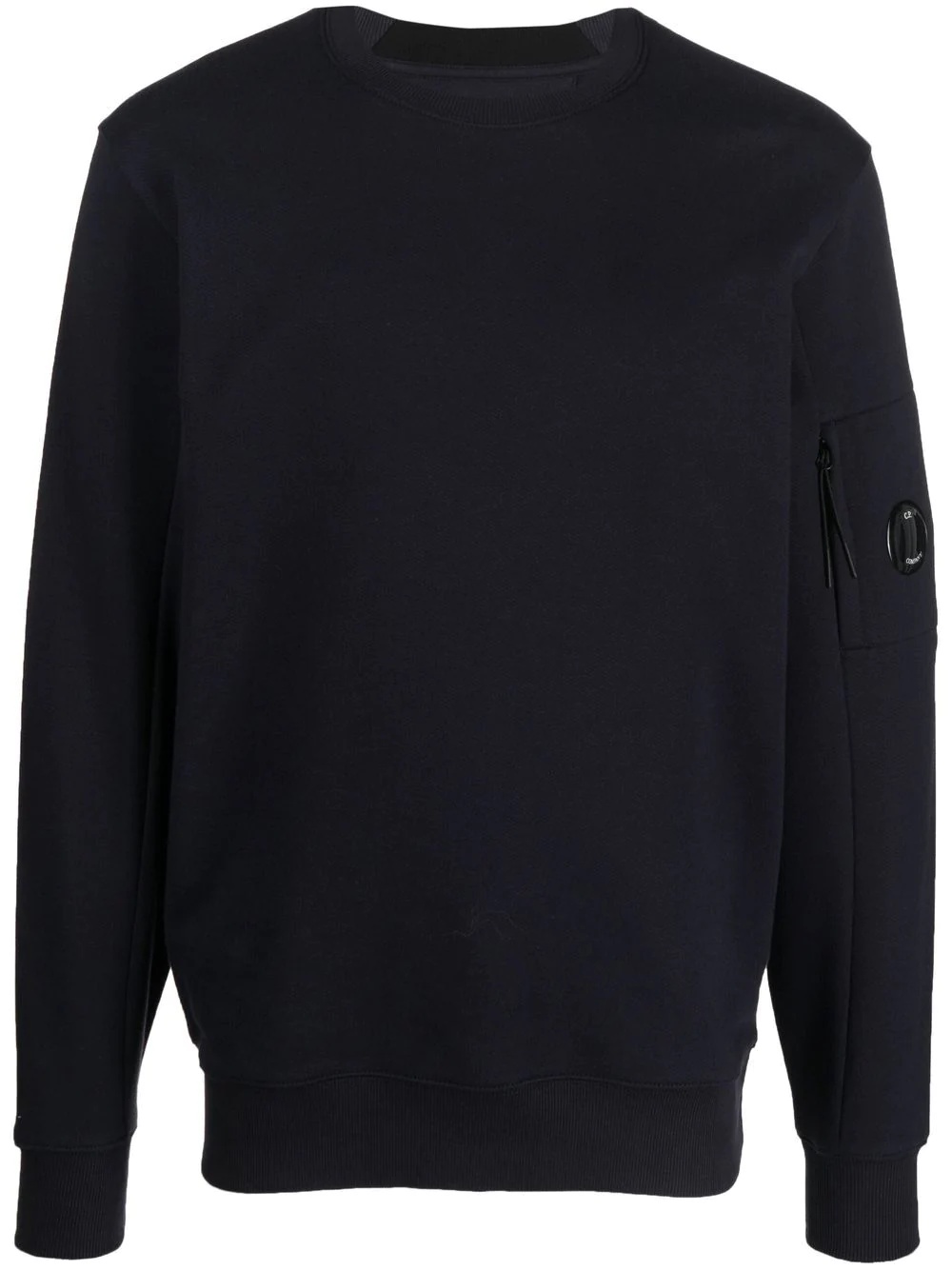 Lens-detail crew neck jumper - 1