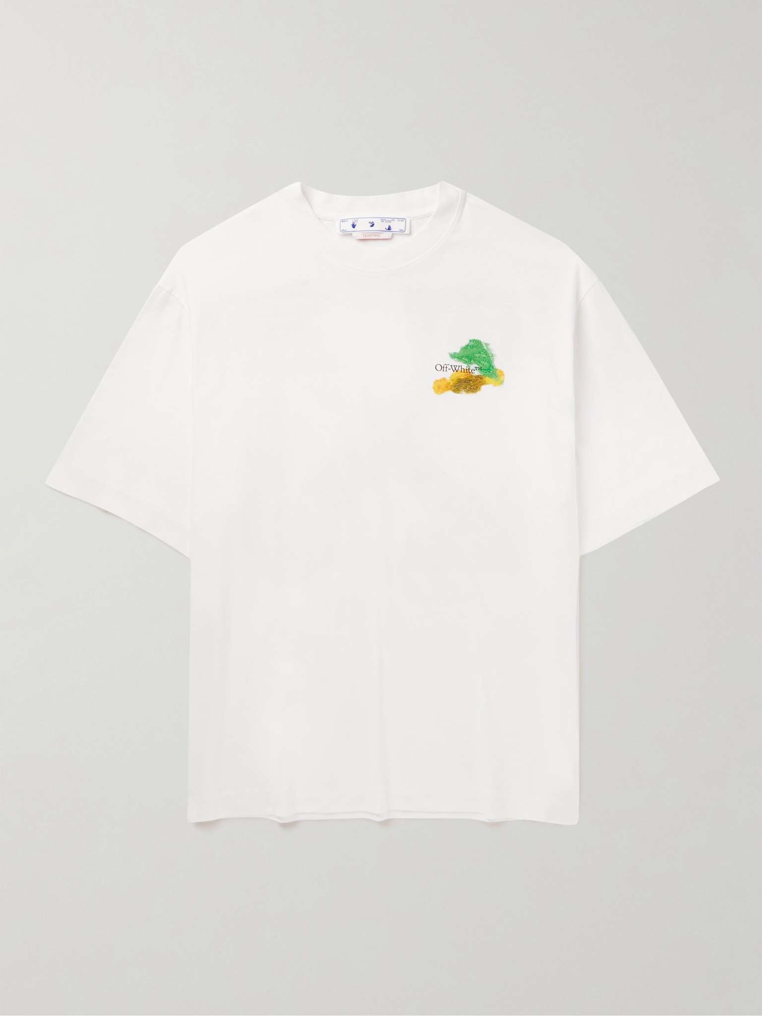 Brush Logo-Print Cotton-Jersey T-Shirt - 1