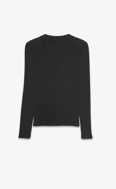 SAINT LAURENT long-sleeve t-shirt in ribbed jersey outlook
