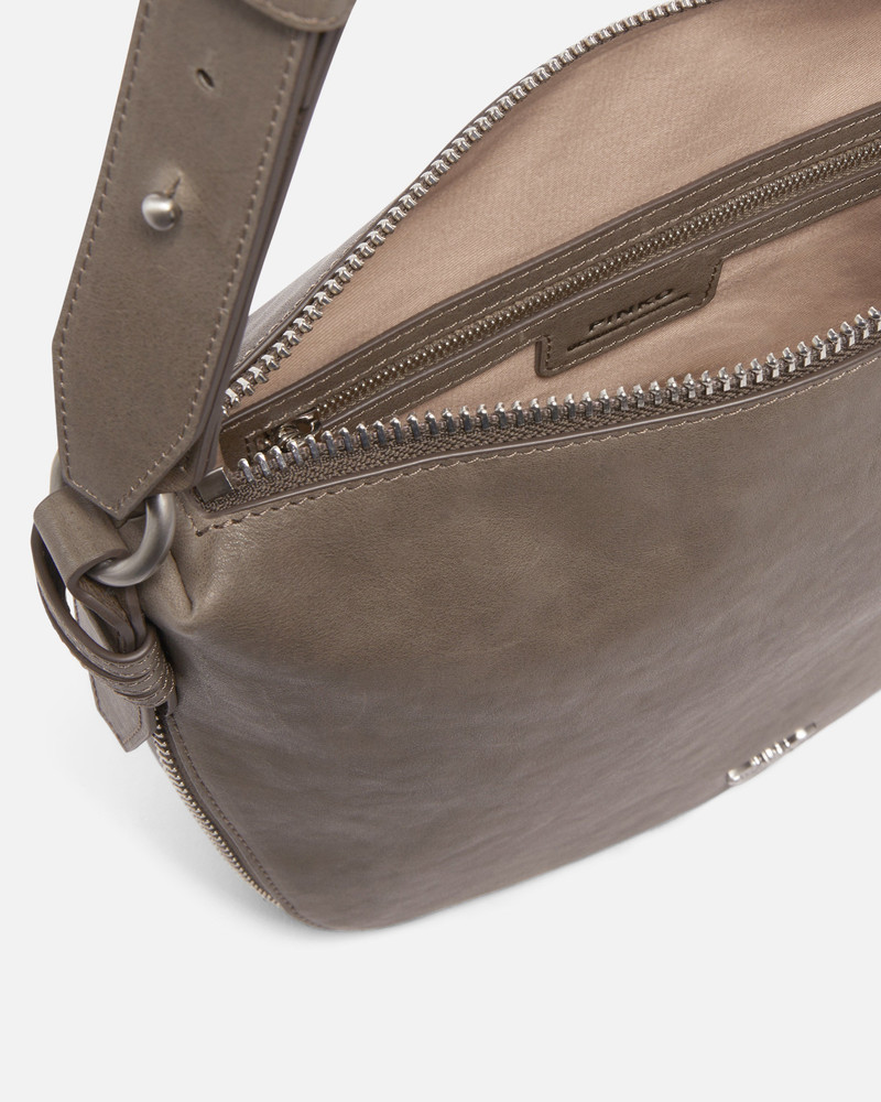 SMALL LEATHER HOBO BAG WITH LOVE BIRDS LOGO 4