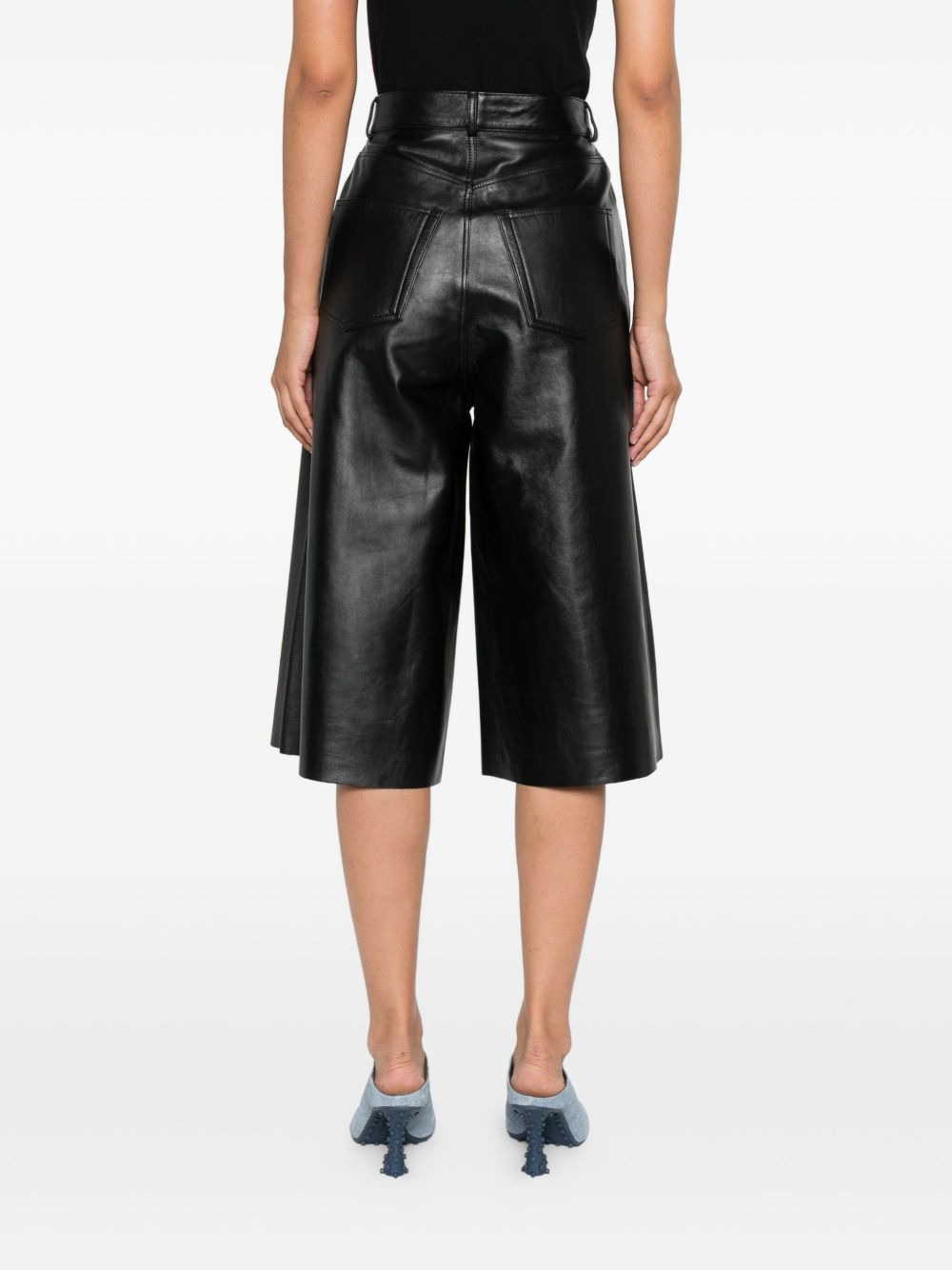 leather shorts - 4