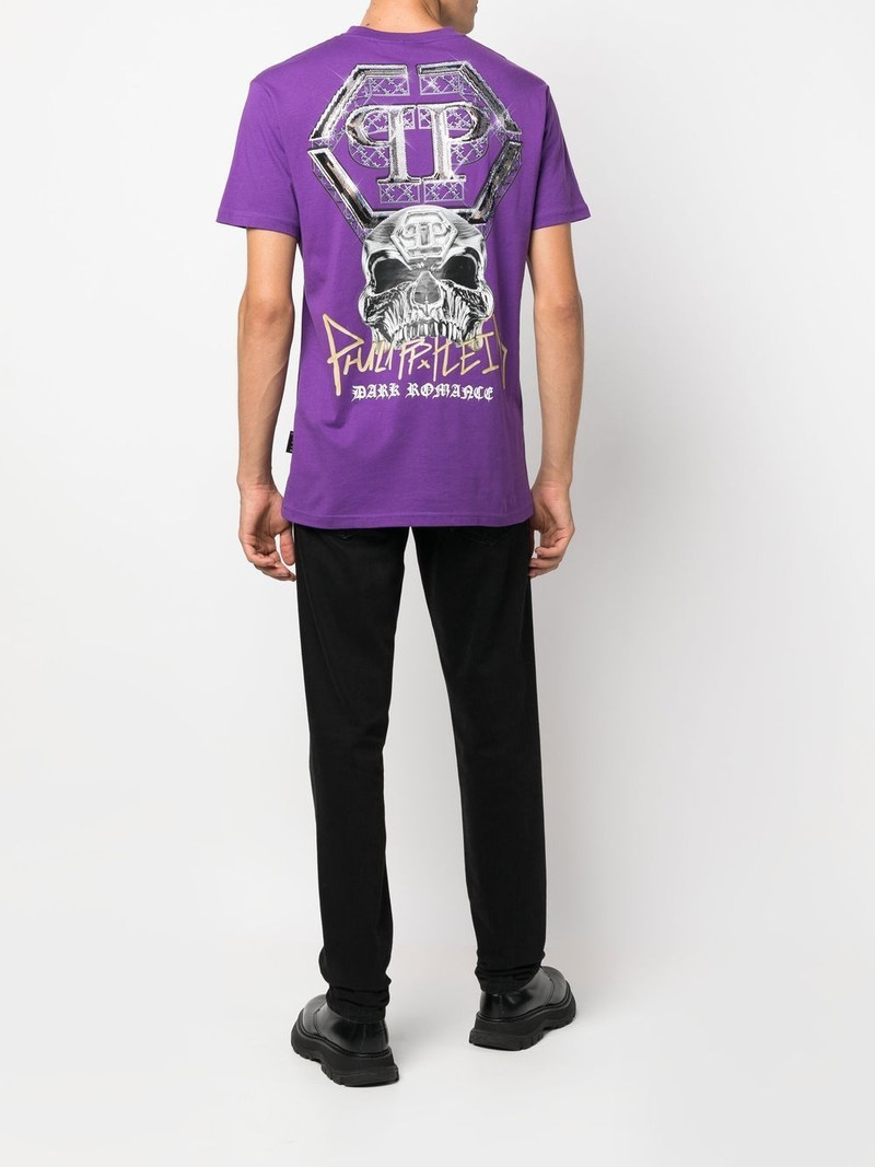 PHILIPP PLEIN logo-print short-sleeved T-shirt outlook