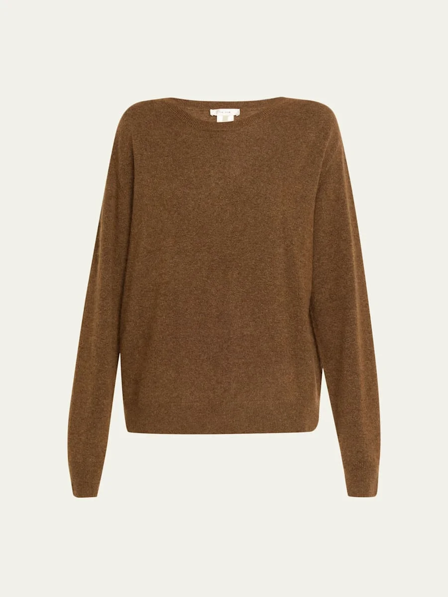 Lorynna Cashmere-Silk Crewneck Sweater - 1