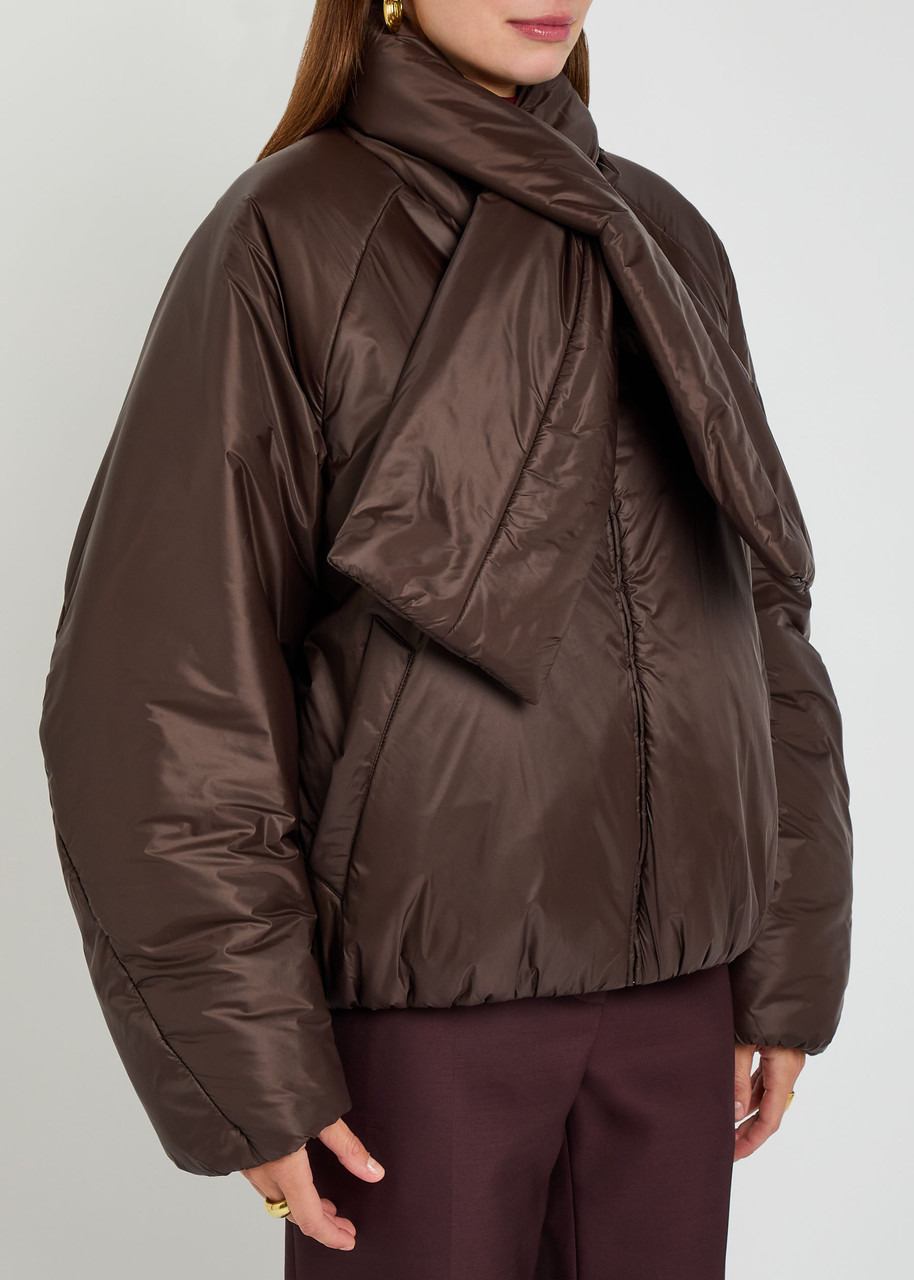 Armarium Lana Scarf-effect Padded Nylon Jacket - 2
