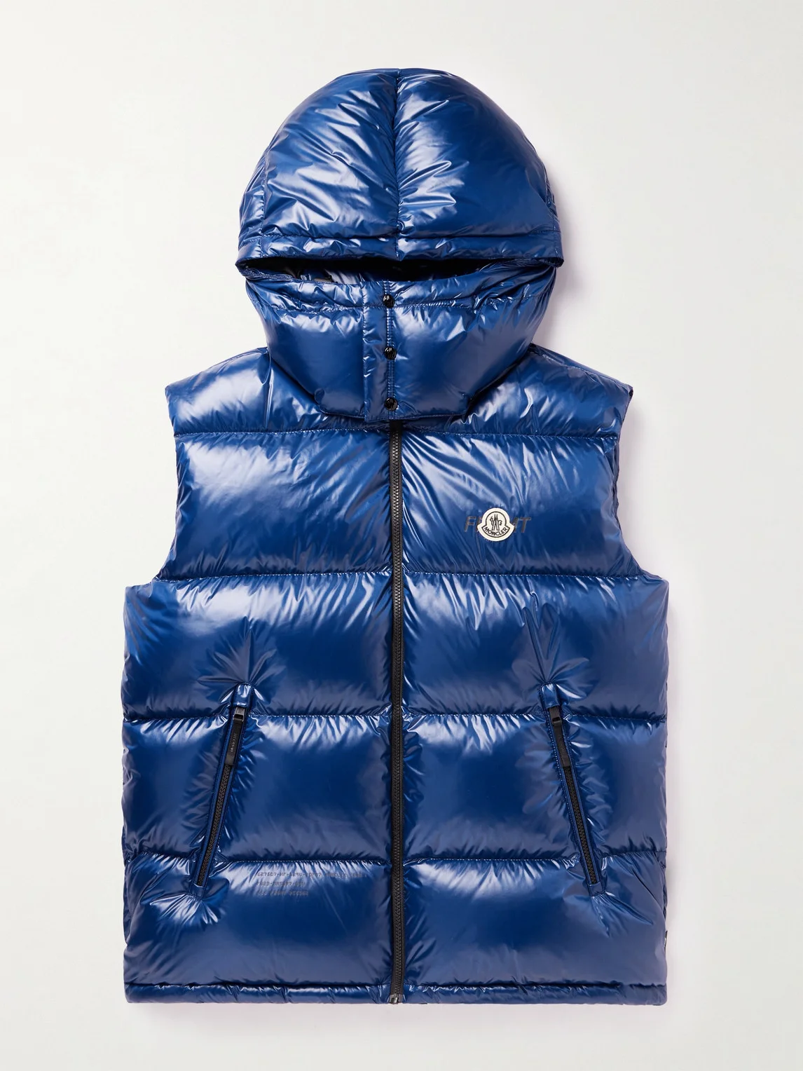 7 Moncler FRGMT Hiroshi Fujiwara Marsh Quilted Shell Hooded Down Gilet - 1