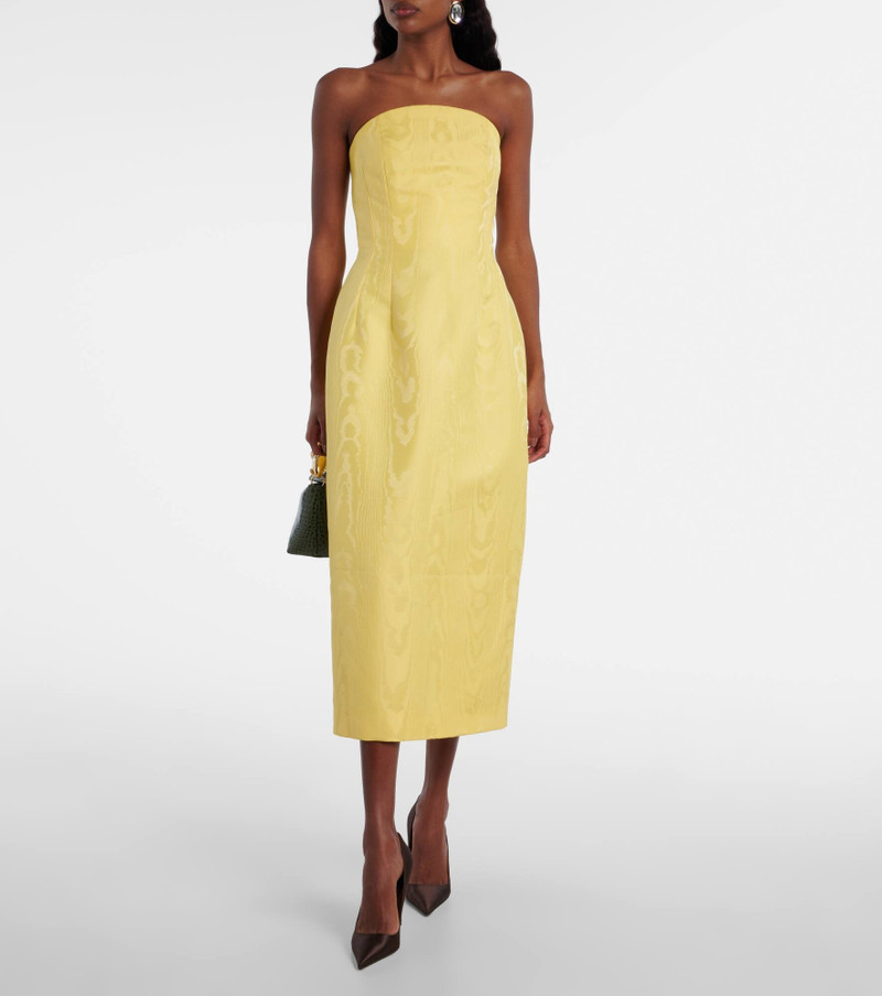 EMILIA WICKSTEAD Hailee moiré mikado corset dress outlook