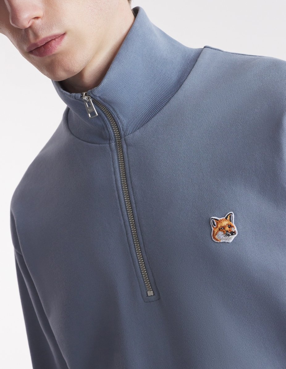 FOX HEAD PATCH COMFORT HALF ZIP SWEATSHIRT - 4