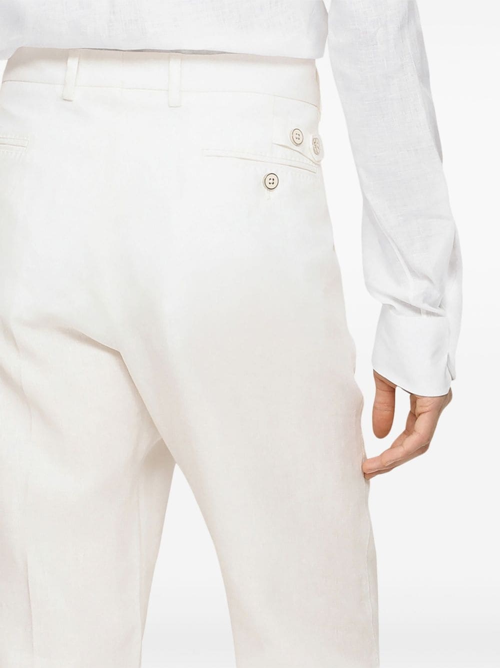 Continuative tailored linen trousers - 5