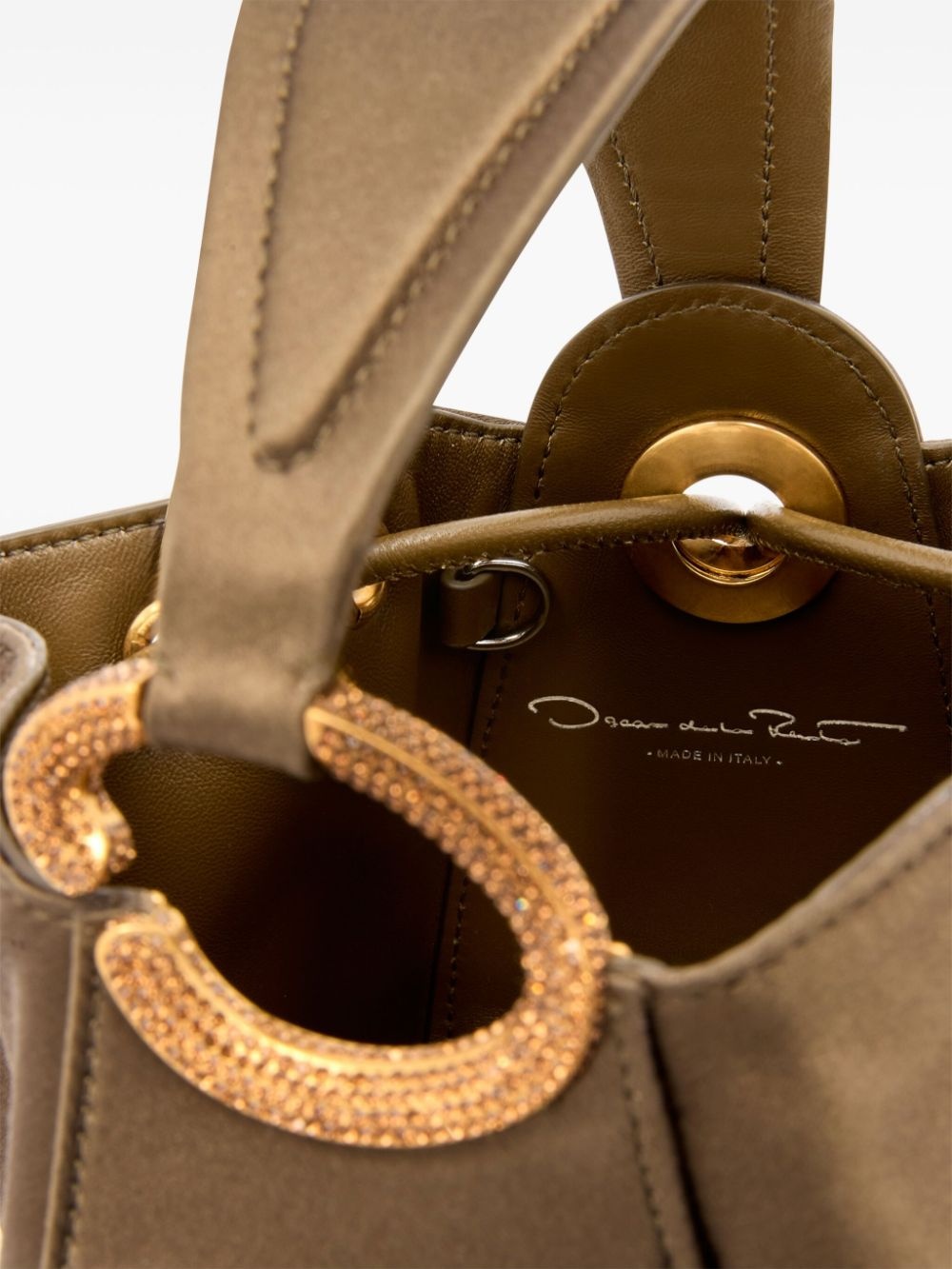 nano Crystal Pavé O Handle bag - 5