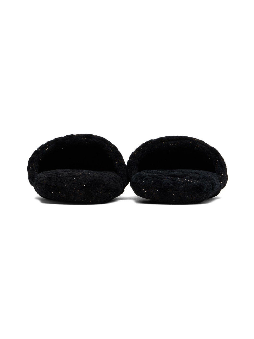Black Barocco Slippers - 2
