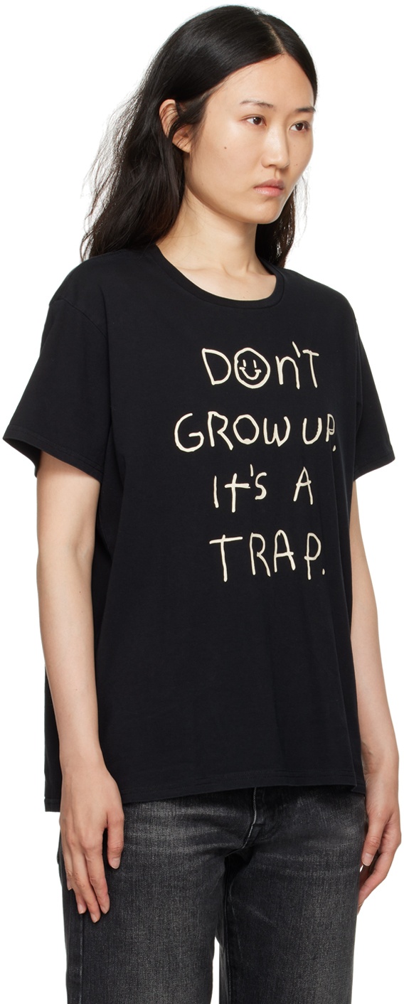 SSENSE Exclusive Black 'Don't Grow Up' T-Shirt - 2