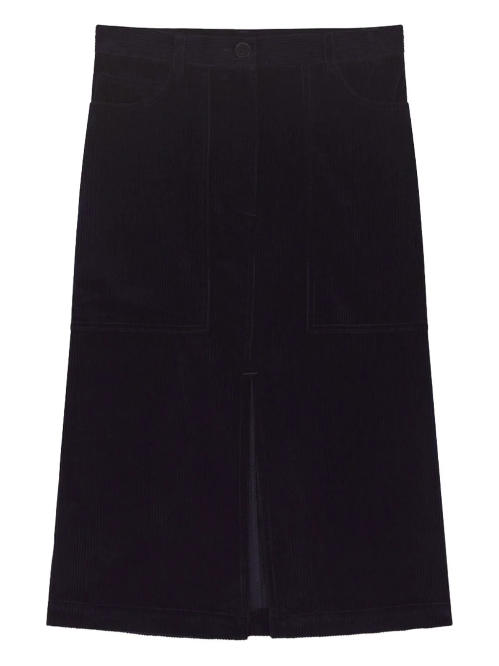 corduroy slit skirt - 1