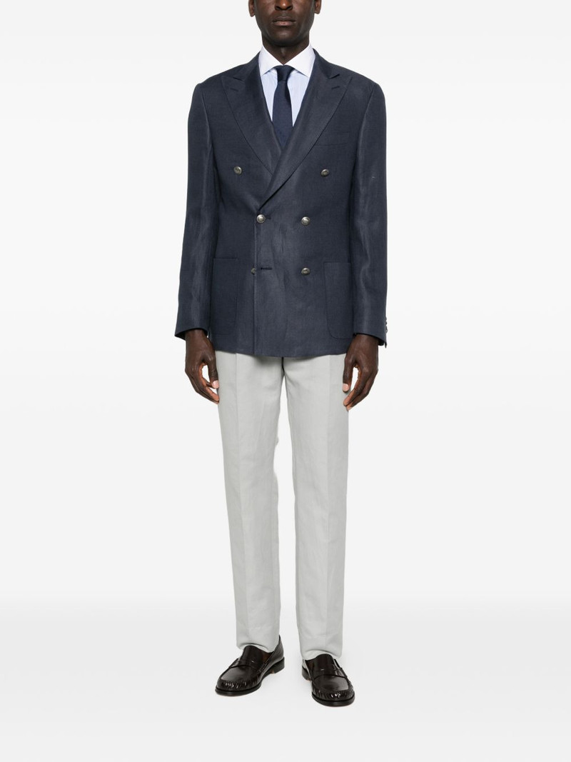CORNELIANI double-breasted pocket blazer outlook