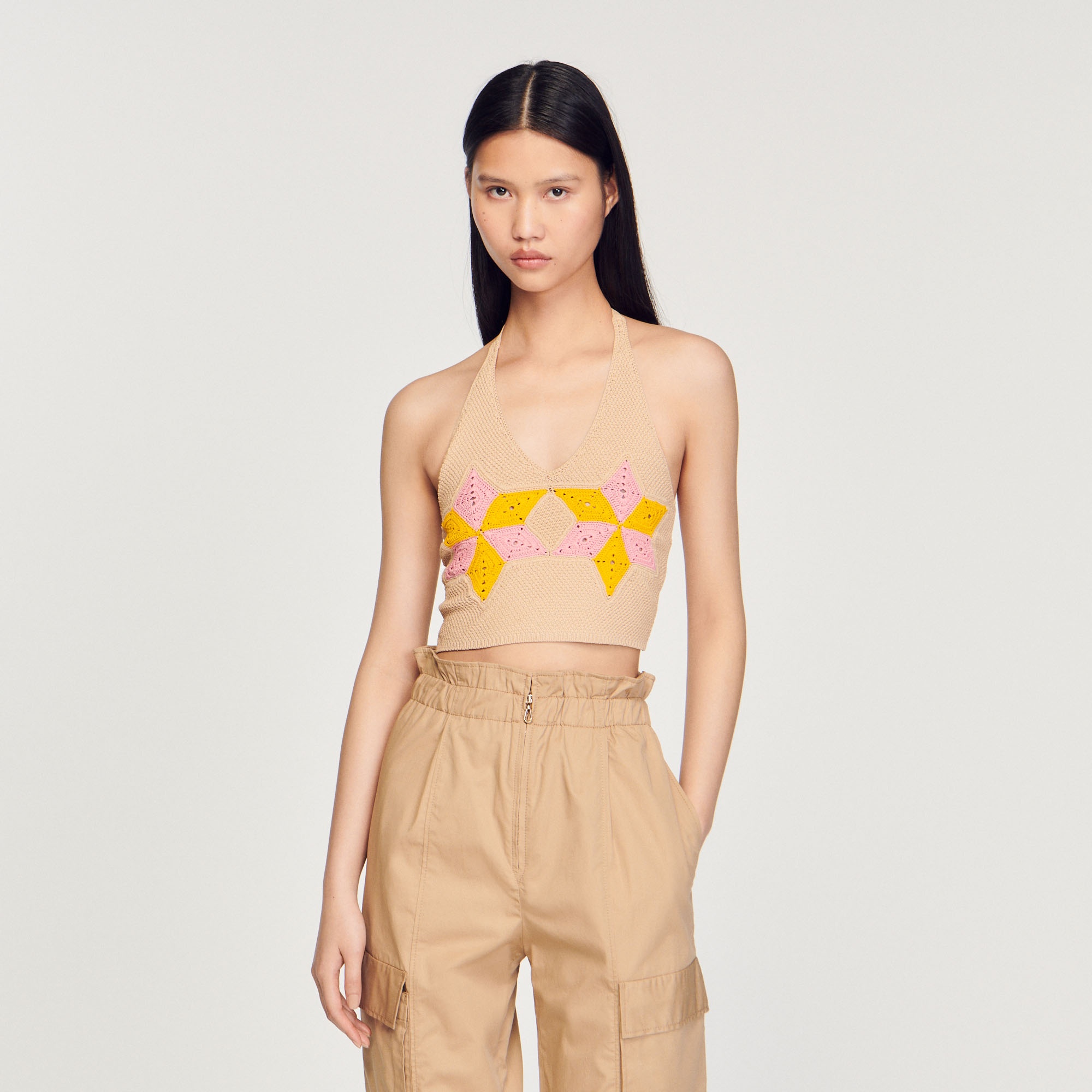 Cropped crochet top - 5