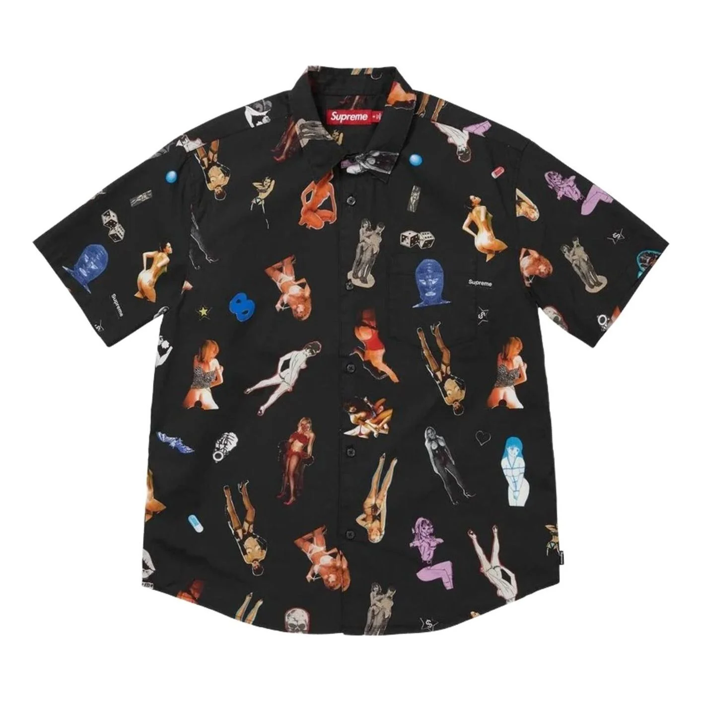 Supreme FW26 Girls Collage S/S Shirt 'Black' SUP-FW26-066-BLK - 1