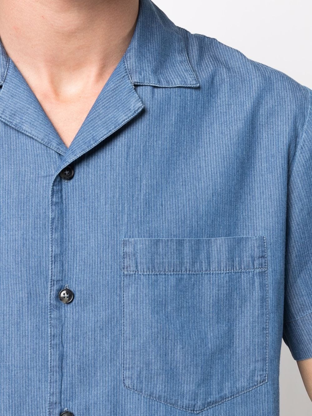 short-sleeve denim shirt - 5