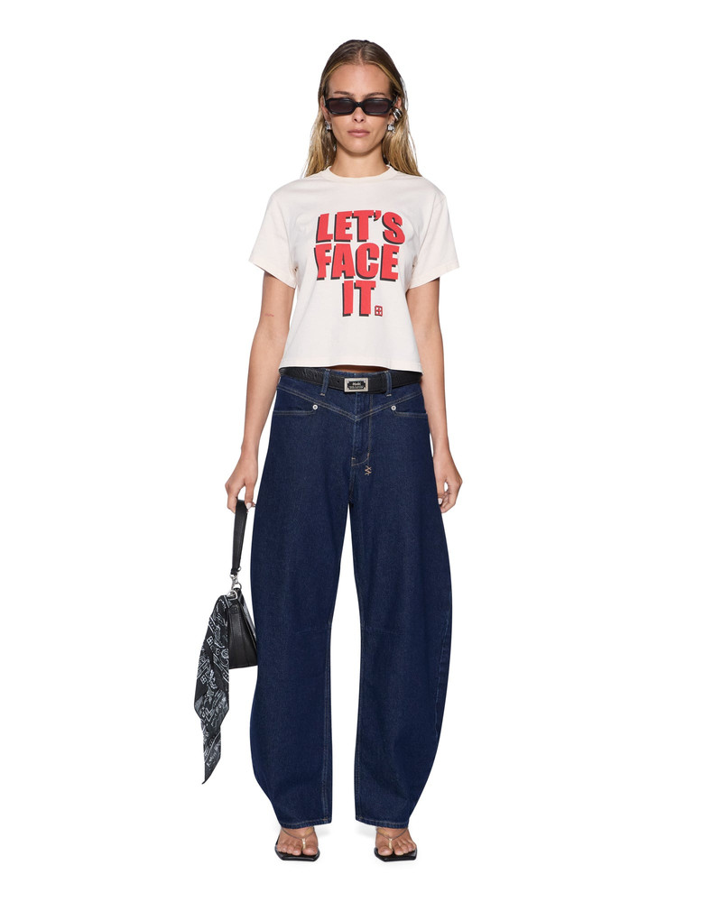 Ksubi LETS FACE IT SHRUNKEN SS TEE BONE outlook