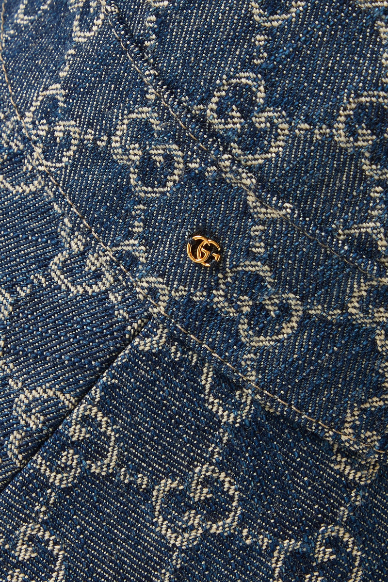 + NET SUSTAIN organic denim-jacquard hat 3