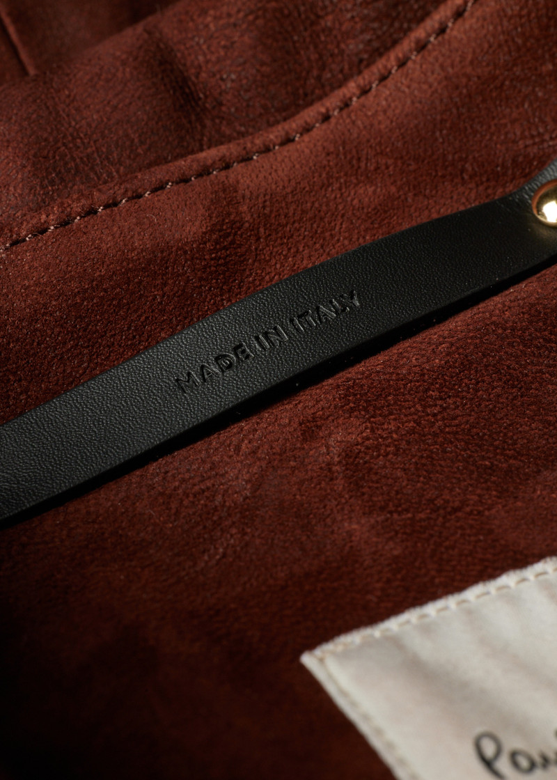Brown Nubuck Leather Jacket 6
