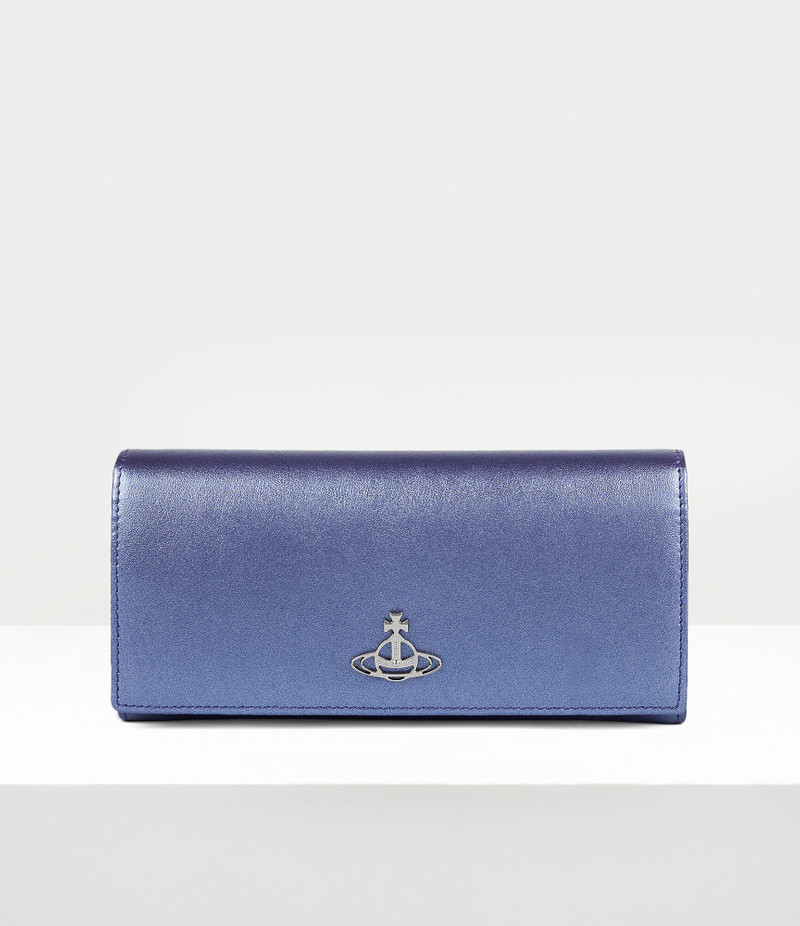 PEARLISED LEATHER LONG CARD HOLDER 1