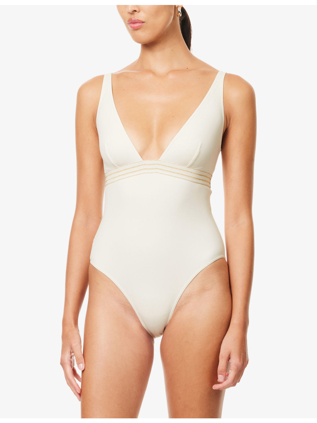 Sillage Plunge-Neckline Swimsuit - 2