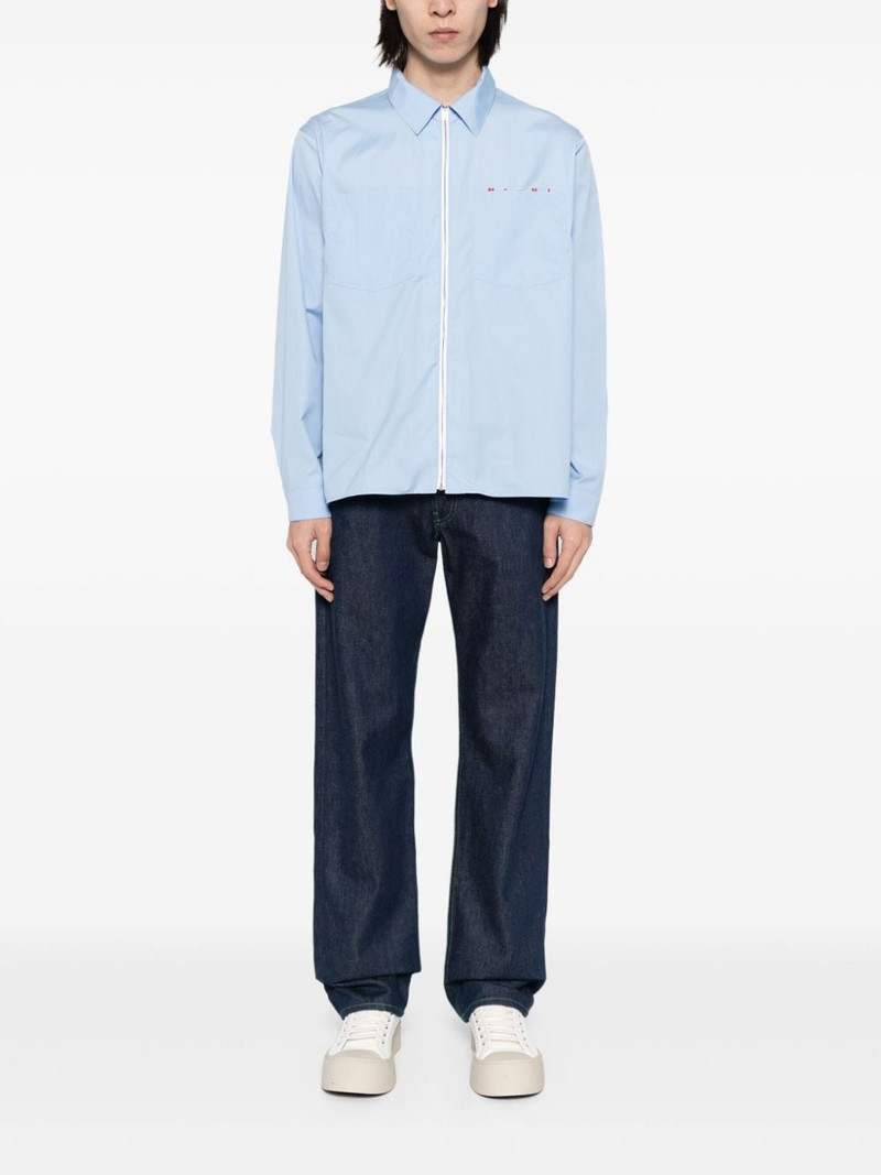 Marni logo poplin shirt outlook